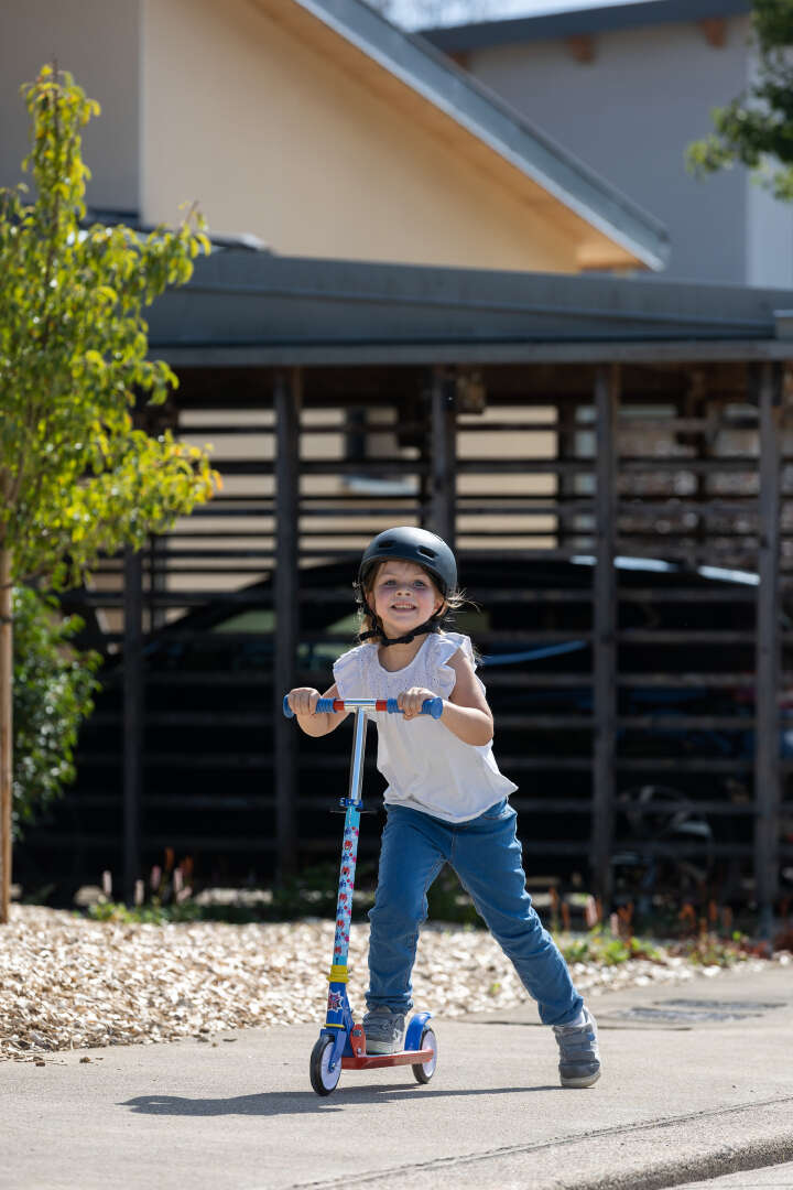 Smoby Faltbarer Kinder-Tretroller Spidey mit Bremse
